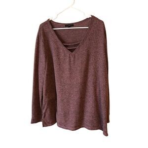 Signature Studio Heathered Sweater 2X